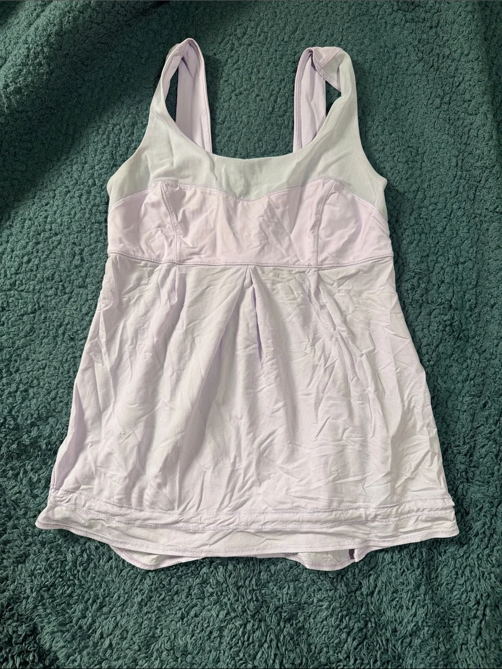 lululemon athletica Pastel Lavender Tank with Built-In Shelf Bra
